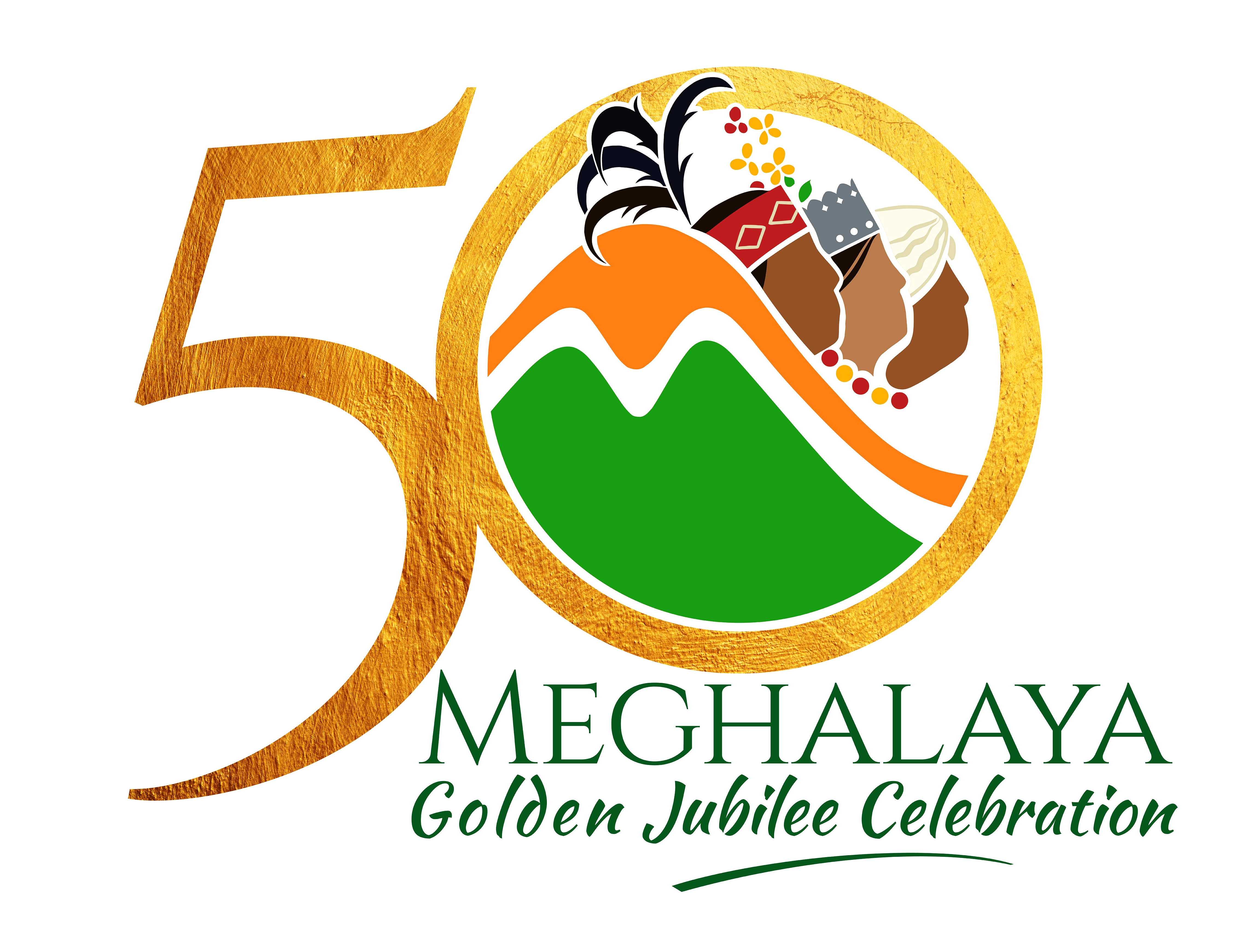 Golden Jubilee Celebration Meghalaya Logo